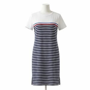 Tommy Hilfiger Nautical Striped T-Shirt Dress Size XXL Blue White Cotton Comfy